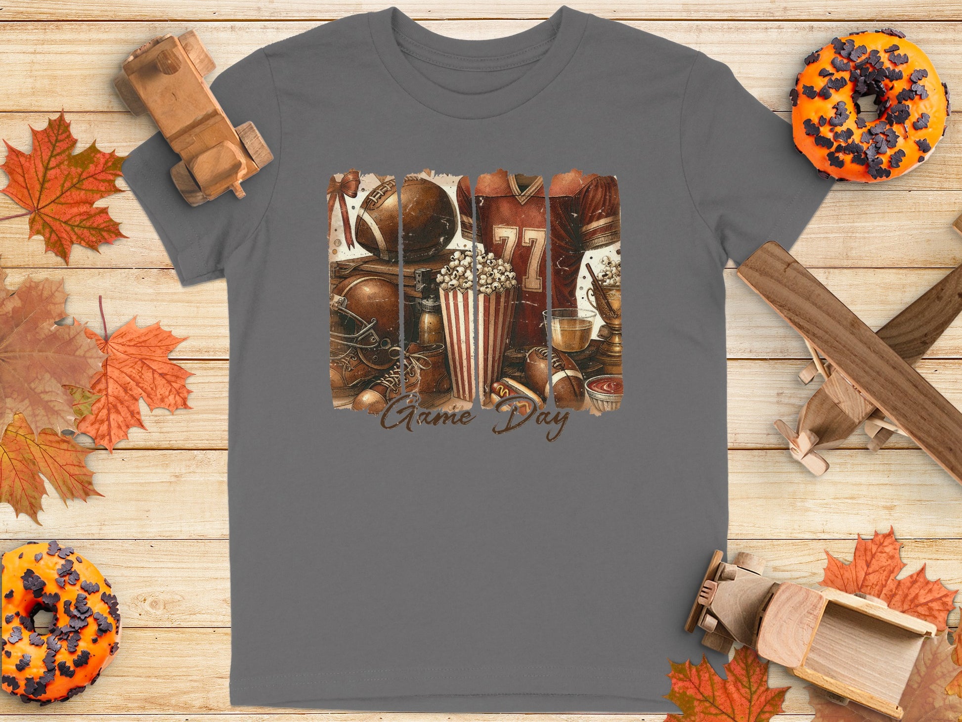 Game Day T Shirt with Sports Equipment product type