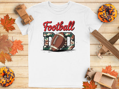 Football Dad Camouflage Graphic T-Shirt product type